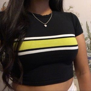 Stripped Crop Top